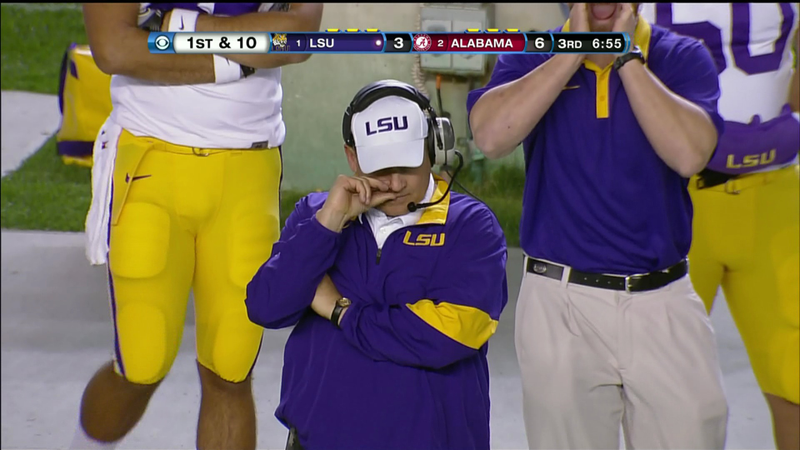 Illustration for article titled LSU-Alabama: A Story Told By Faces